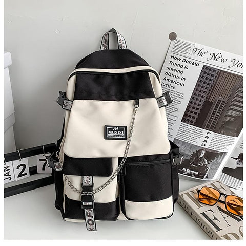 Style High School Student Backpack Large Capacity Boy and-BS00310-Veeddydropshipping