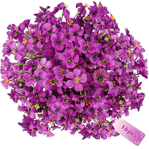 Artificial flower violet Outdoor fake flower-HA00682-Veeddydropshipping