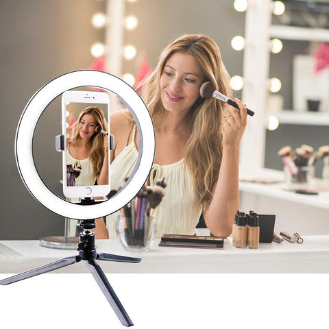 26cm Photography Table LED Light Tripod Ring Lamp Youtube Video Live Photo Studio-PA00816-Veeddydropshipping