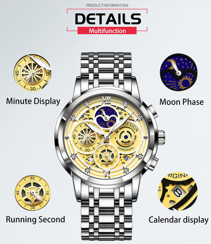 Luxury Fashion Waterproof Watch  Quartz Stainless Steel -JW00899-Veeddydropshipping