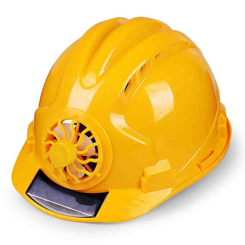 Solar Power Fan Safety Helmet Outdoor Protective Construction Hard Hat ABS Material Working Workplace Cap Powered-CO00689-Veeddydropshipping