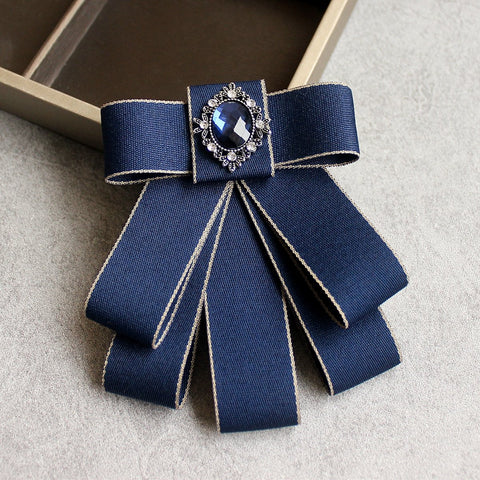 Bow Tie Brooches for Women-WF01255-Veeddydropshipping
