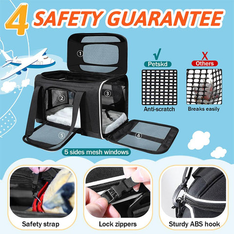 Petskd Pet Carrier Top-Expandable Delta-HA01977-Veeddydropshipping
