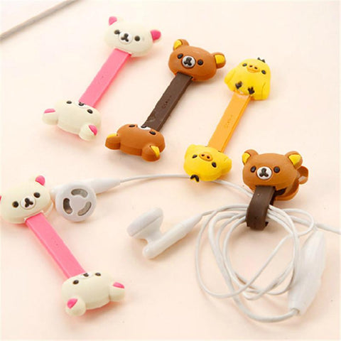 3 pcs Cute Cartoon Mobile Phone USB Cable Cable Winder Cable Control Cable Protector-PA00864-Veeddydropshipping