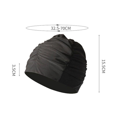 Swimming Hat Women Unisex Girls Long Hair Bathing Cap Swimming Cap Stretch-OS00154-Veeddydropshipping