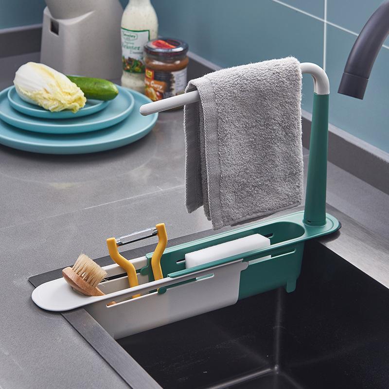Shelf Kitchen Sinks Organizer Soap Sponge Holder-HA00918-Veeddydropshipping