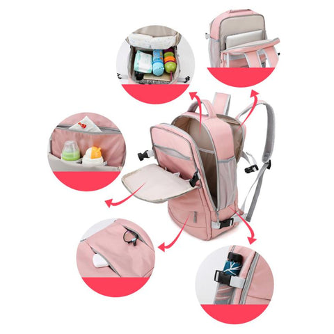 Repellent Anti-Theft Stylish Casual Daypack Bag with Luggage Strap-BS00039-Veeddydropshipping