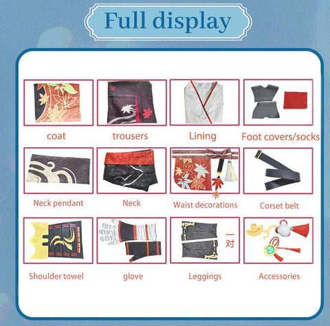 Impact Kaedehara Cosplay Costume Uniform-WF01472-Veeddydropshipping