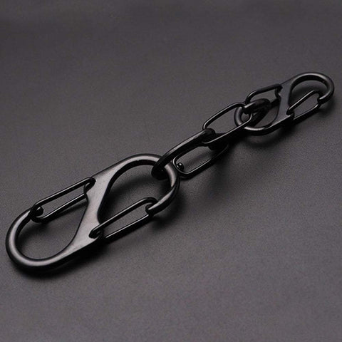 Stainless Steel Carabiner With Lock Mini Outdoor Camping-BS00756-Veeddydropshipping