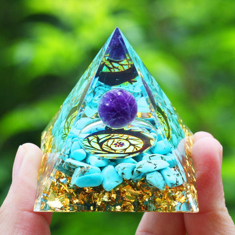 Pyramid Energy Generator Natural Amethyst-TI00678-Veeddydropshipping