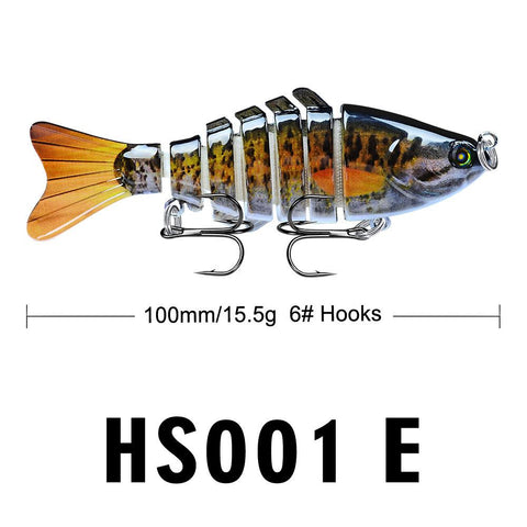 1PCS Fishing Baits Trolling Swim Minnow Wobbler Multi-section Hard Bait 13.5CM -OS00512-Veeddydropshipping