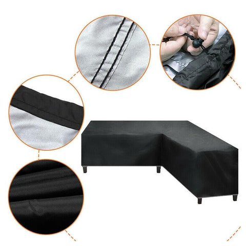 Waterproof Rattan Corner Furniture Cover-HA01142-Veeddydropshipping