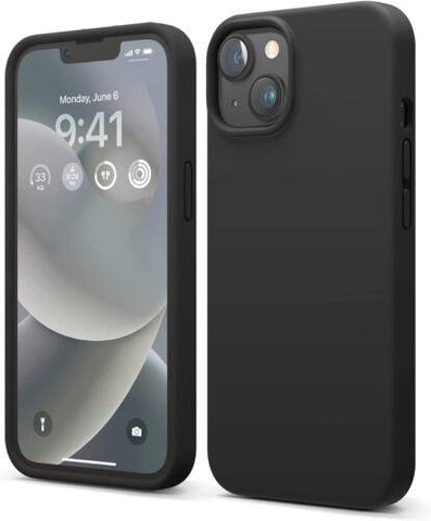 Case For iPhone Black  XR 14 13 12 11 Pro Max XS X  Shockproof Silicone Cover-PA00101+Veeddydropshipping