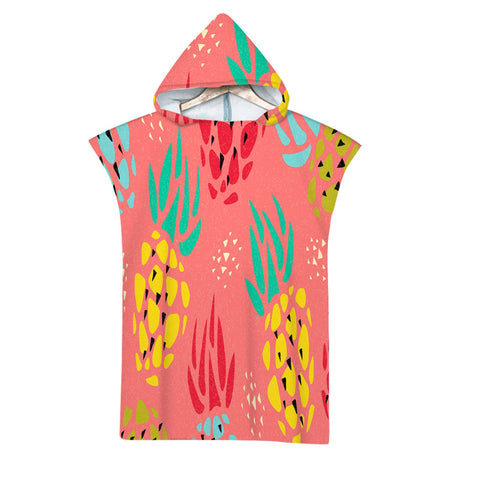 Customizable Summer Fruit Microfiber Quick Dry Hooded Beach Towel Adult Kids Swim -OS00264-Veeddydropshipping