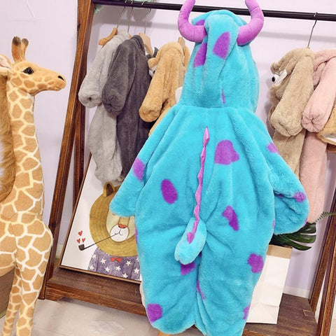 Disney James P Sullivan Monster Cartoon Pajamas Suit Children Thick-TB01067-Veeddydropshipping