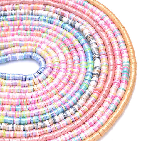 Round  Clay Beads Handmade Disk Loose Spacer Beads For Jewelry-JW01508-Veeddydropshipping
