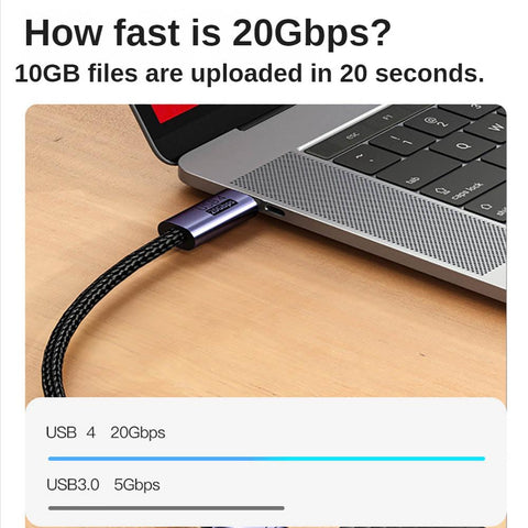 HD Video 8K Monitor Casting USB4.0 Type C Cable Full Function -CE01185-Veeddydropshipping