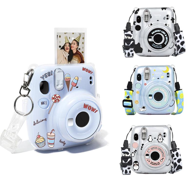 For Fujifilm Instax Mini 11 Transparent Camera Case Protective Carry Bag Case-CE00077-Veeddydropshipping
