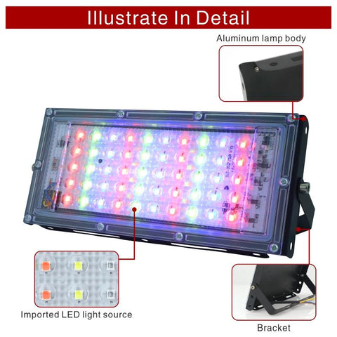 Led Flood Light 50W 220V Outdoor Floodlight IP65 Waterproof LED-TI00872-Veeddydropshipping
