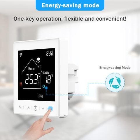 Tuya WiFi Smart Thermostat Touch Screen Electric Floor Heating Cable-TI01048-Veeddydropshipping