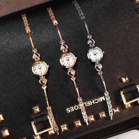 Fashion Women Heart Bracelet Watch Rose Gold Quartz Watch -JW01110-Veeddydropshipping