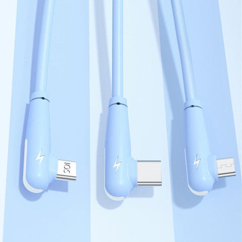 Three-in-one Qc 3.0 Data Transfer Data Cable 66w Charging Cable Super Fast Charge-PA00417-Veeddydropshipping