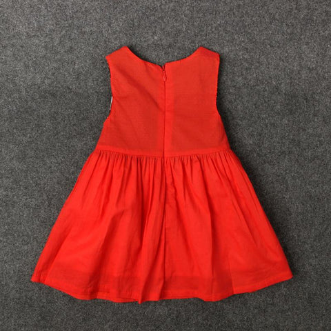 Fashion Children Summer Cotton Dresses Kid Clothing Fox Design-TB00880-Veeddydropshipping