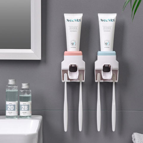 Toothbrush Holder Set Toothpaste Dispenser-HA01022-Veeddydropshipping
