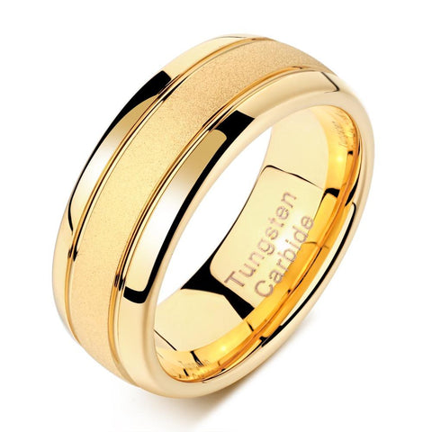 Charm Finger Rings Frosted Bands Wedding Jewelry -JW00392-Veeddydropshipping