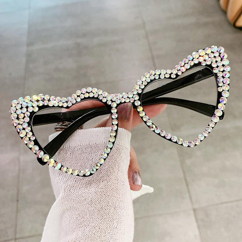Cat Eye Love Heart Sunglasses Women-WF01328-Veeddydropshipping