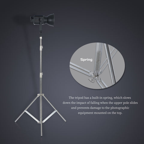 290cm Aluminum Alloy Light Stand for Camera Ring Light Live Youtube Cellphone -CE00302-Veeddydropshipping