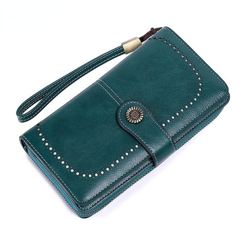 Wallets For Woman Long Zipper Large Ladies Clutch-BS00205-Veeddydropshipping
