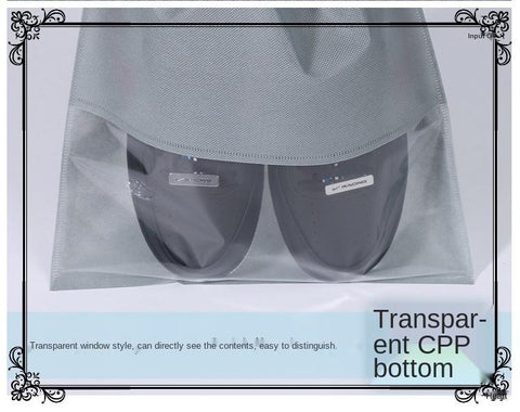 Transparent Drawstring Travel Shoe Storage Bag-HA01113-Veeddydropshipping