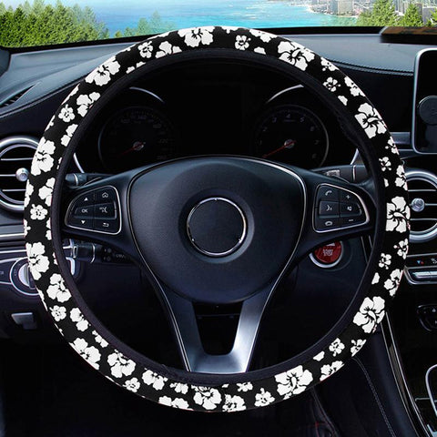 Leopard Printed Steering Wheel Cover Hand Brake Gear Protective Cap-AM01488-Veeddydropshipping