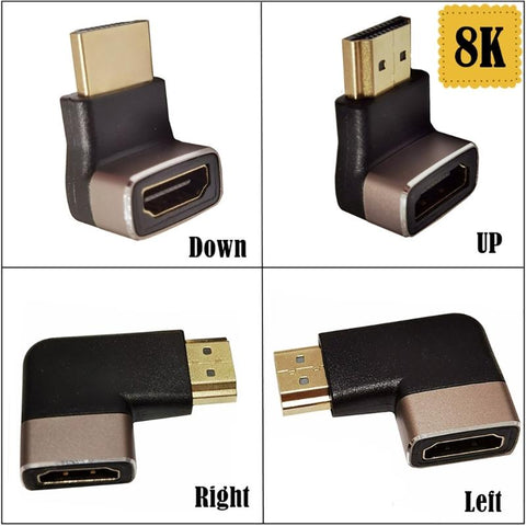 2022 New L-shape HDMI-compatible Adapter Connector Support-PA012958-Veeddydropshipping