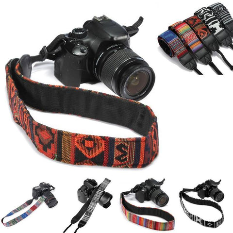 1pc Camera Neck Shoulder Camera Strap Belt Soft SLR DSLR Durable Cotto-CE00426-Veeddydropshipping