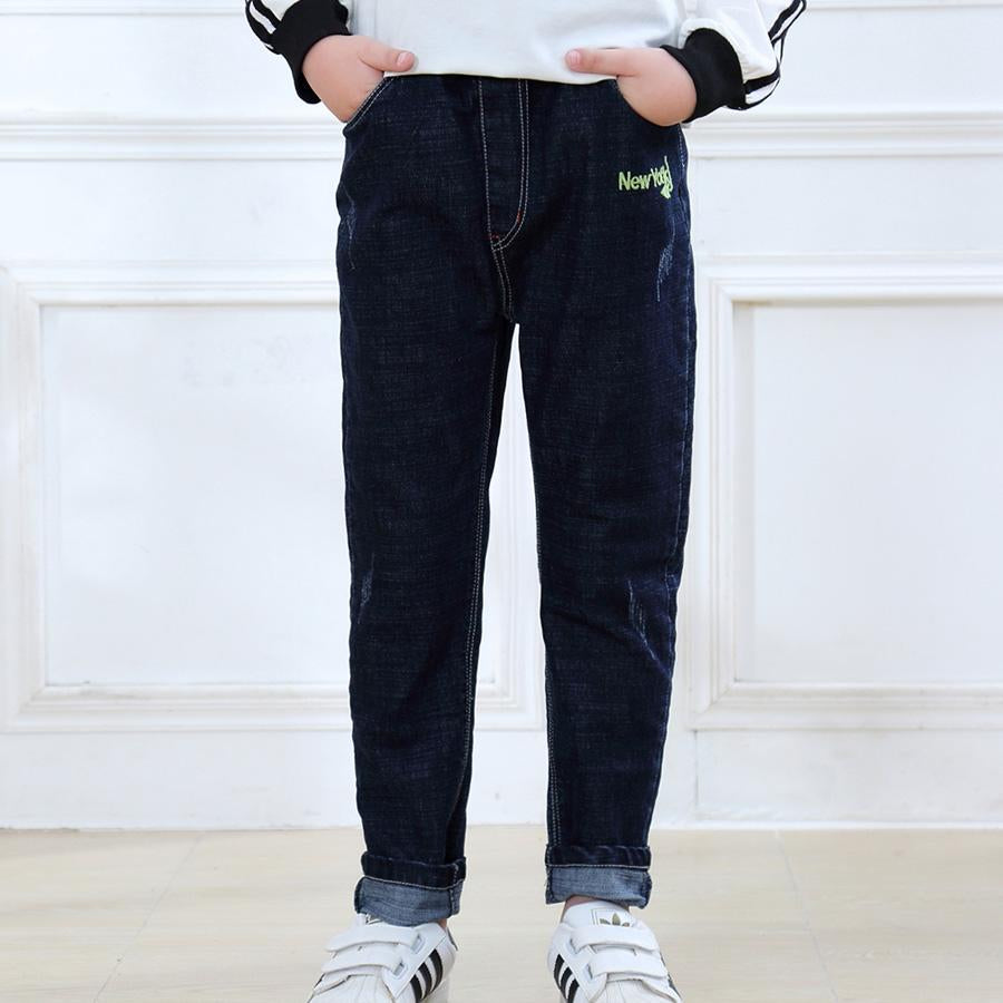 SheeCute Boys Spring Autumn jeans Kids Denim pants casual Fit Stretch Straight-TB01311-Veeddydropshipping