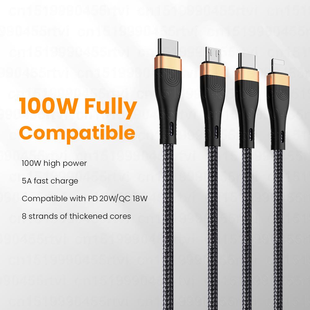 3in1 PD USB C Cable Fast Charging Micro USB Type C Cable-Veeddydropshipping
