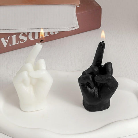 Middle Finger Shaped Gesture Scented Candles-HA00351-Veeddydropshipping