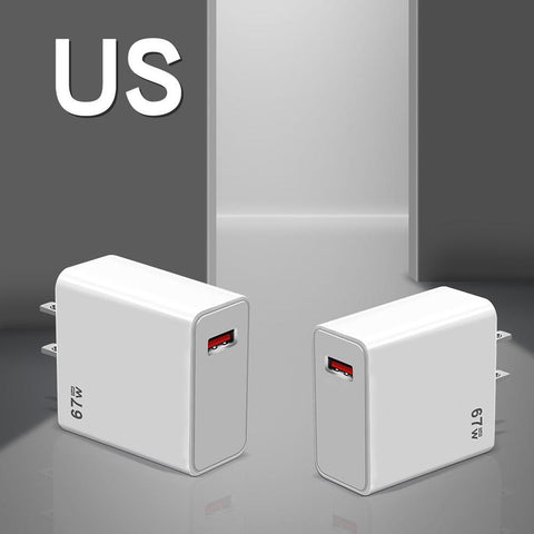 67W Super Fast Charging Super Flash Charging Mobile Phone Charger 5V5A European-PA00056-Veeddydropshipping