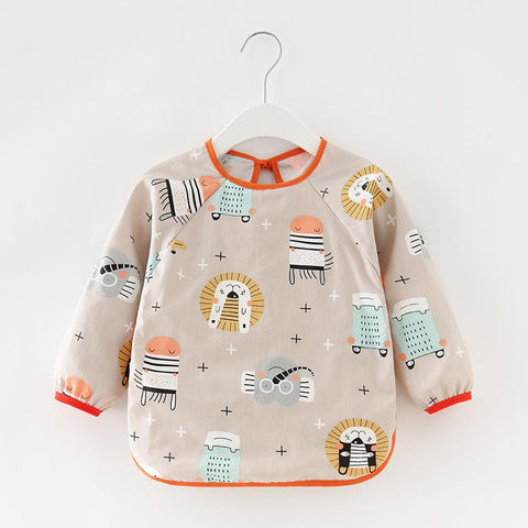 Christmas Baby Kids Toddler Long Sleeve Scarf Waterproof Art Smock Feeding-TB00344-Veeddydropshipping