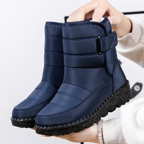 Winter Women Ankle Boots Warm Plush Soft Platform Snow-BS00942-Veeddydropshipping