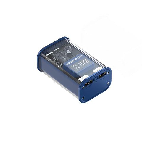30000mAh Transparent Fast Charging Power Bank 22.5W PD Portable External Spare Battery Pack-PA00501-Veeddydropshipping