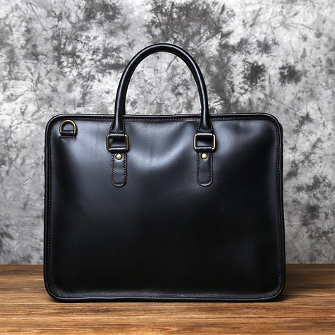 Retro Top Layer Cowhide Laptop Bag Crazy Horse Leather-BS00474-Veeddydropshipping