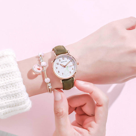 Watch Simple  Dial Quartz Clock Watch Wrist For Girls-JW00931-Veeddydropshipping