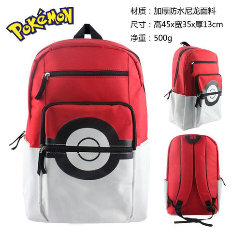 New Anime Pokemon Pikachu Nylon Backpack Squirtle Eevee-TB00088-Veeddydropshipping