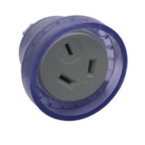 Transparent Copper 10A/15A 250V AU 3Pin male female detachable wiring plug Australia -CE00162-Veeddydropshipping