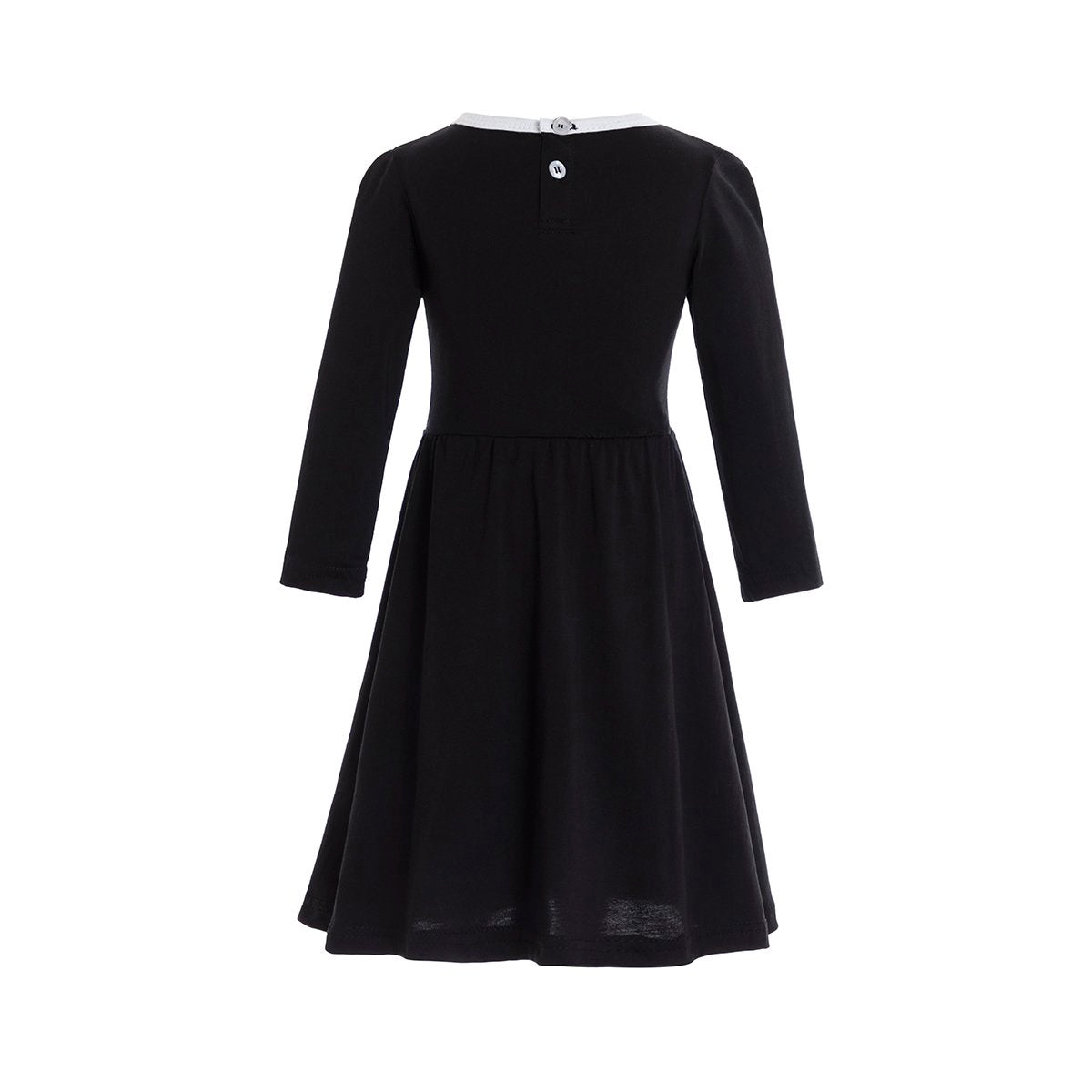 Halloween costume, Gothic costume, Wednesday dress, black dress white collar-TB00852-Veeddydropshipping