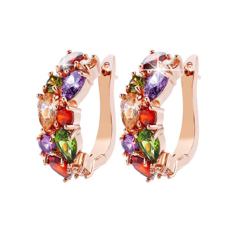 Fashion Charm  Earrings Shiny  Zircon Dazzling Jewelry -JW01415-Veeddydropshipping