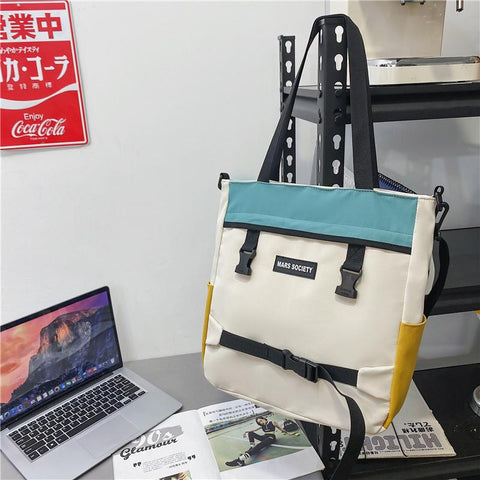 Harajuku Student Wild Large-capacity Class Messenger Bag Female-BS00381-Veeddydropshipping